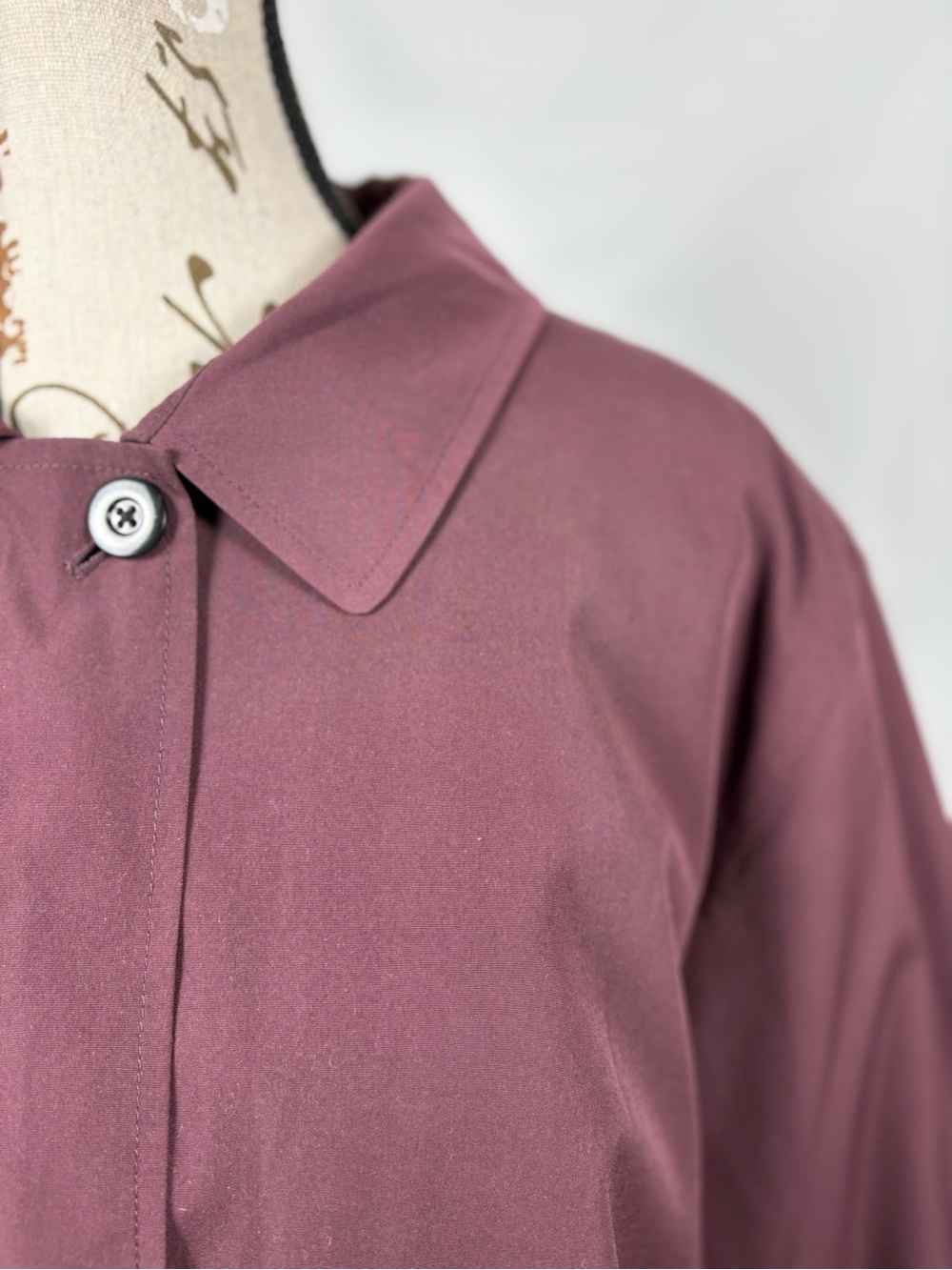 L.L.Bean Womens Plus Burgundy Chore Barn Coat Removable Wool Blend Liner 1X/2X - Picture 3 of 14